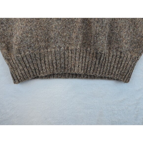 Lord Jeff 100% Shetland Wool Sweater Men's Medium Scotland Tan Made in USA - Picture 10 of 12